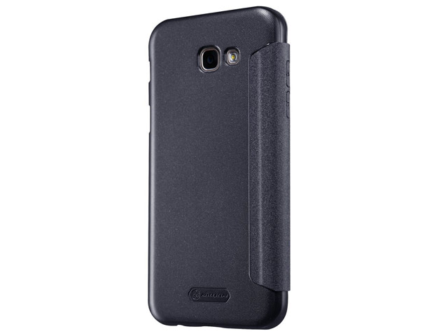 Чехол Nillkin Sparkle Leather Case для Samsung Galaxy A3 2017 (темно-серый, винилискожа)