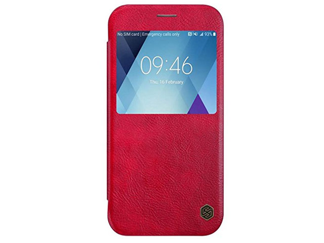 Чехол Nillkin Qin leather case для Samsung Galaxy A7 2017 (красный, кожаный)