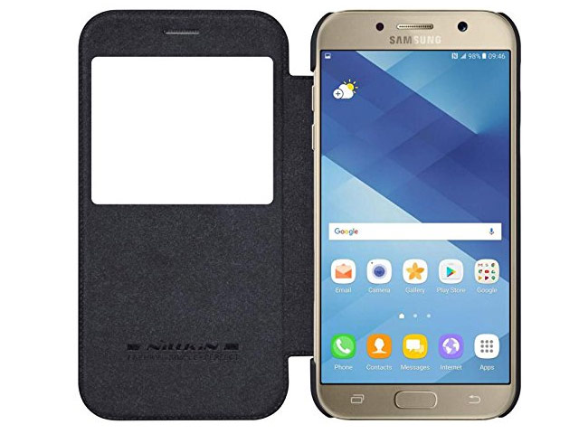 Чехол Nillkin Qin leather case для Samsung Galaxy A5 2017 (черный, кожаный)