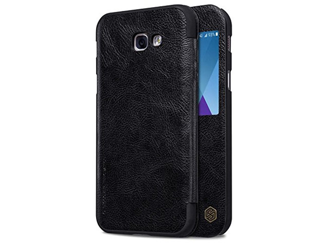 Чехол Nillkin Qin leather case для Samsung Galaxy A3 2017 (черный, кожаный)