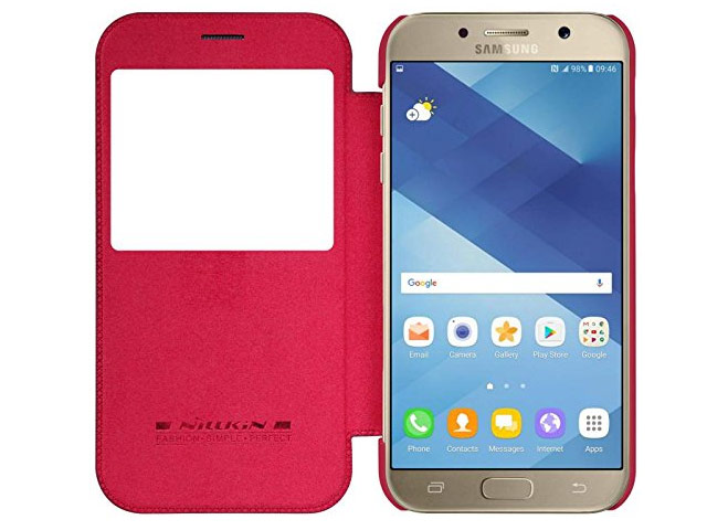Чехол Nillkin Qin leather case для Samsung Galaxy A3 2017 (красный, кожаный)