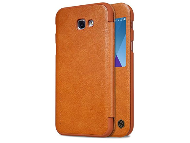 Чехол Nillkin Qin leather case для Samsung Galaxy A3 2017 (коричневый, кожаный)