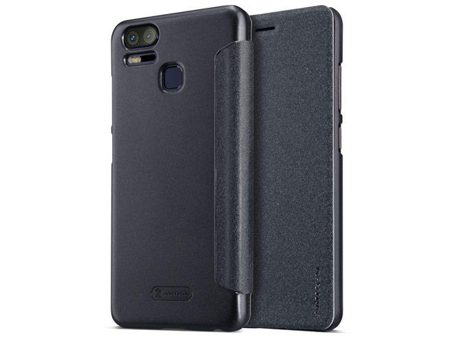 Чехол Nillkin Sparkle Leather Case для Asus Zenfone 3 Zoom ZE553KL (темно-серый, винилискожа)