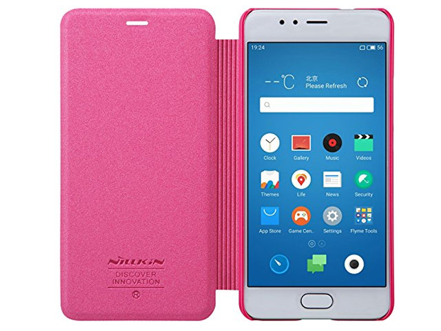 Чехол Nillkin Sparkle Leather Case для Meizu M5S (розовый, винилискожа)