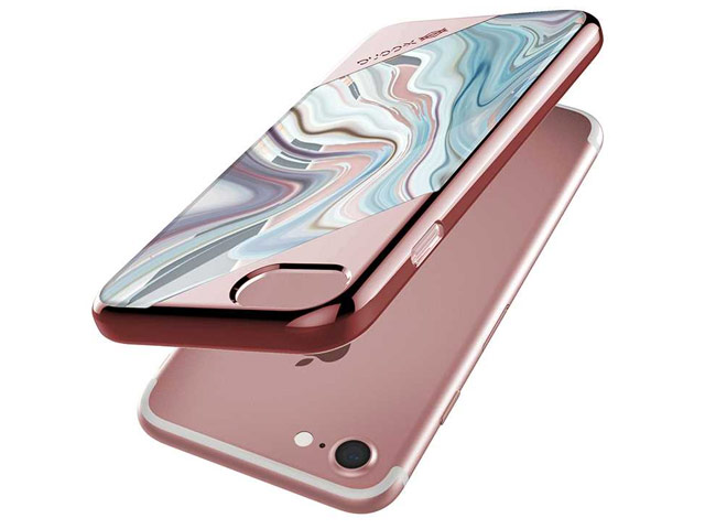 Чехол X-doria Revel Lux Case для Apple iPhone 7 (Rose Gold Swirl, пластиковый)