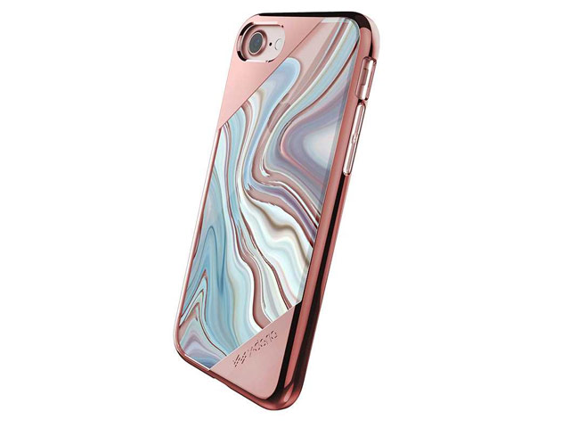 Чехол X-doria Revel Lux Case для Apple iPhone 7 (Rose Gold Swirl, пластиковый)