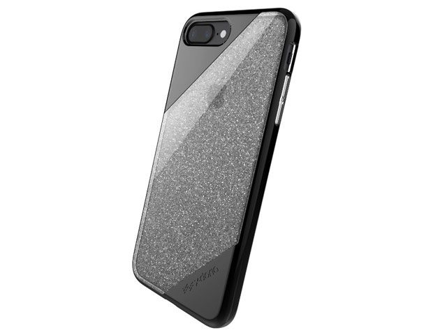 Чехол X-doria Revel Lux Case для Apple iPhone 7 (Black Glitter, пластиковый)