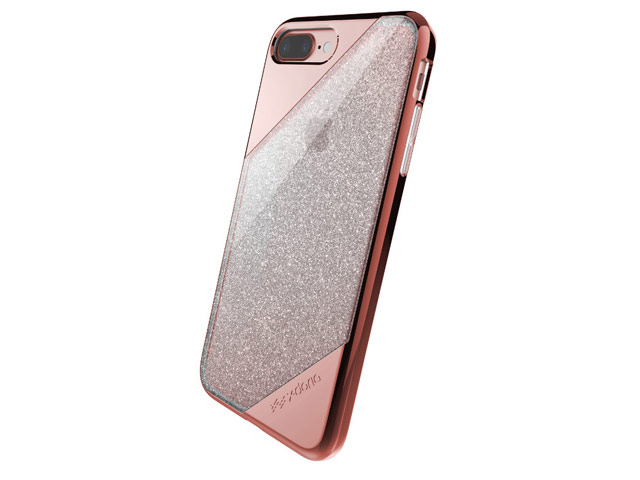 Чехол X-doria Revel Lux Case для Apple iPhone 7 (Pink Glitter, пластиковый)