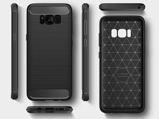 Чехол Yotrix Rugged Armor для Samsung Galaxy S8 (черный, гелевый)