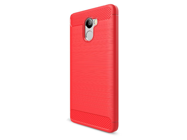 Чехол Yotrix Rugged Armor для Xiaomi Redmi 4 (красный, гелевый)