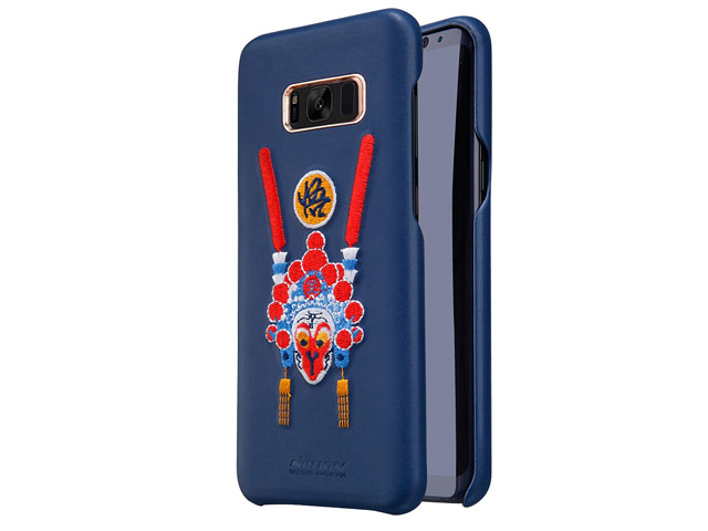 Чехол Nillkin Brocade Case для Samsung Galaxy S8 plus (синий, кожаный)