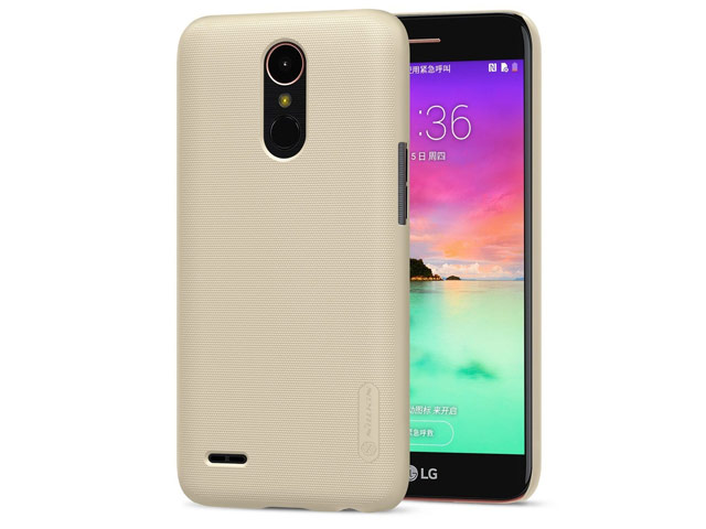 Чехол Nillkin Hard case для LG K10 2017 (золотистый, пластиковый)