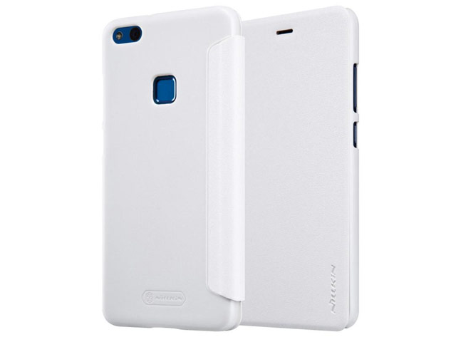 Чехол Nillkin Sparkle Leather Case для Huawei P10 lite (белый, винилискожа)