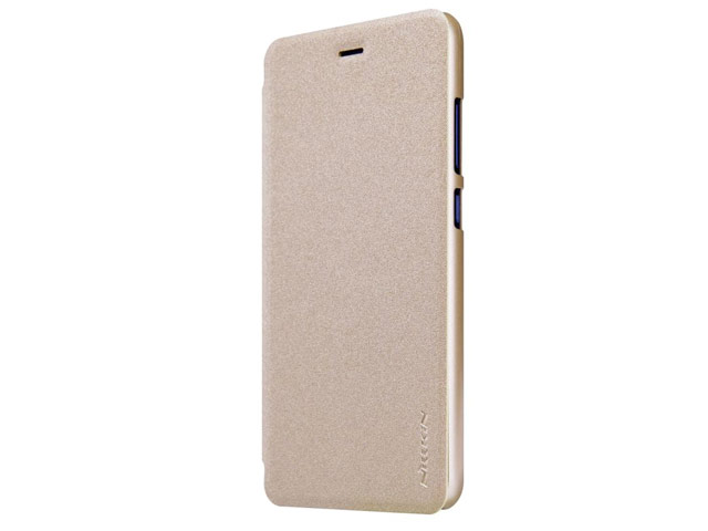 Чехол Nillkin Sparkle Leather Case для Huawei P10 lite (золотистый, винилискожа)
