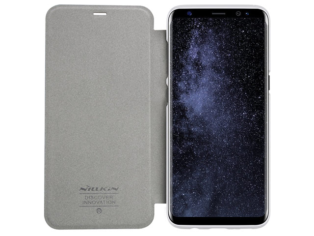 Чехол Nillkin Sparkle Leather Case для Samsung Galaxy S8 plus (белый, винилискожа)