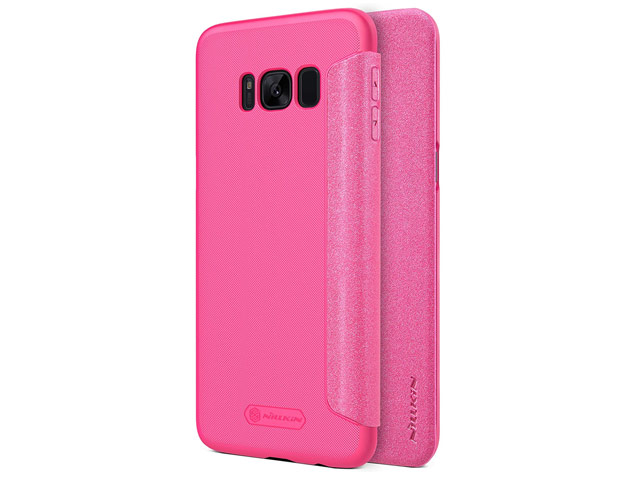 Чехол Nillkin Sparkle Leather Case для Samsung Galaxy S8 plus (розовый, винилискожа)