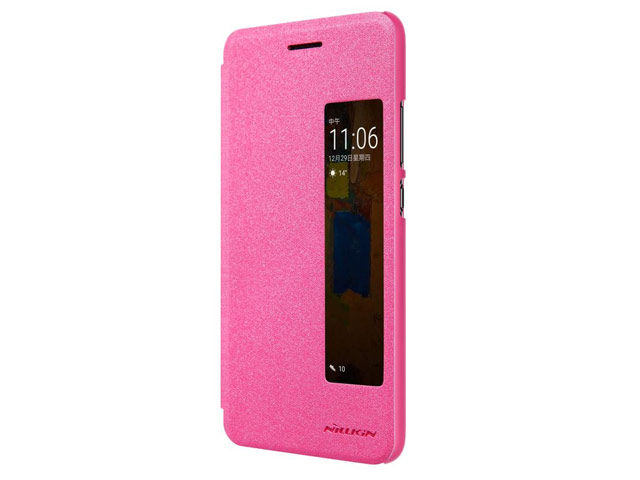 Чехол Nillkin Sparkle Leather Case для Huawei P10 plus (розовый, винилискожа)