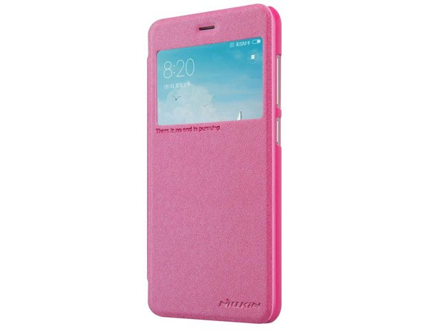 Чехол Nillkin Sparkle Leather Case для Xiaomi Redmi 4X (розовый, винилискожа)