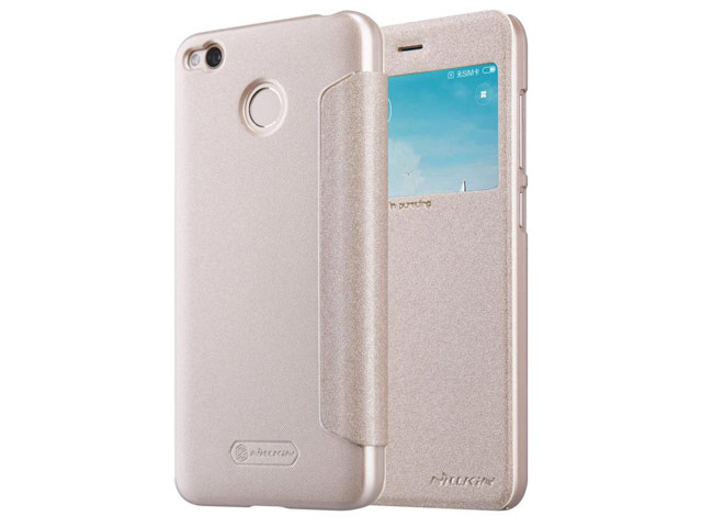 Чехол Nillkin Sparkle Leather Case для Xiaomi Redmi 4X (золотистый, винилискожа)