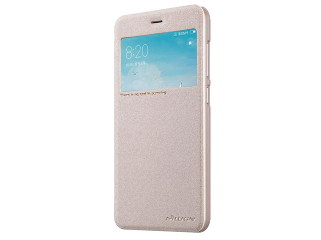 Чехол Nillkin Sparkle Leather Case для Xiaomi Redmi 4X (золотистый, винилискожа)