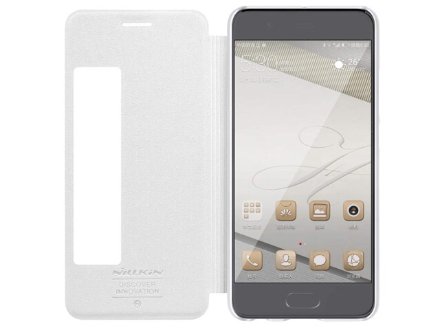 Чехол Nillkin Sparkle Leather Case для Huawei P10 (белый, винилискожа)