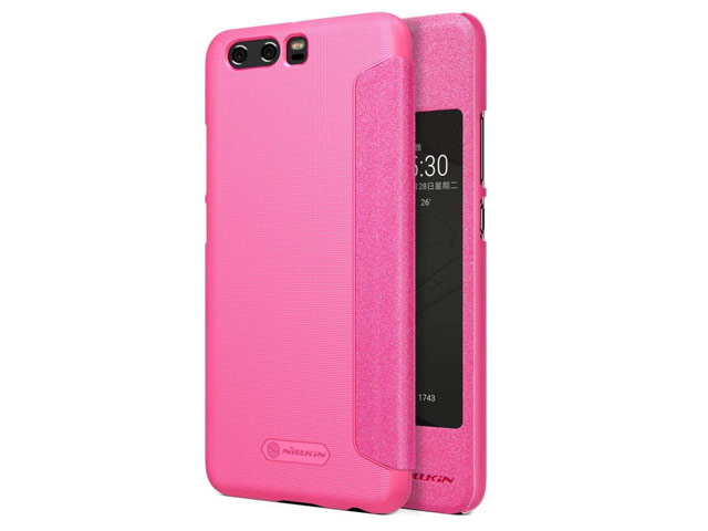 Чехол Nillkin Sparkle Leather Case для Huawei P10 (розовый, винилискожа)