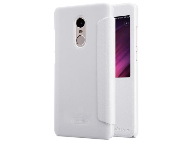 Чехол Nillkin Sparkle Leather Case для Xiaomi Redmi Note 4X (белый, винилискожа)