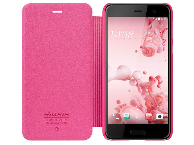 Чехол Nillkin Sparkle Leather Case для HTC U Play (розовый, винилискожа)