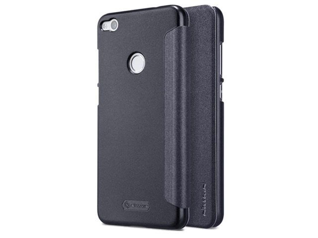 Чехол Nillkin Sparkle Leather Case для Huawei P8 lite 2017 (темно-серый, винилискожа)