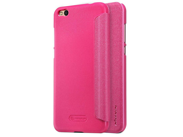 Чехол Nillkin Sparkle Leather Case для Xiaomi Mi 5c (розовый, винилискожа)