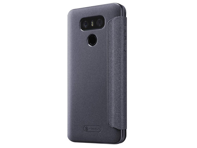 Чехол Nillkin Sparkle Leather Case для LG G6 (темно-серый, винилискожа)