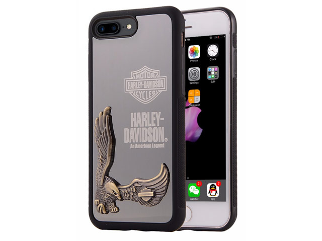 Чехол Harley Davidson An American Legend для Apple iPhone 7 plus (черный, металлический)