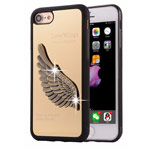 Чехол Harley Davidson Love Wings для Apple iPhone 7 (золотистый, металлический)