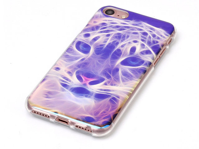 Чехол Yotrix CreativeCase для Apple iPhone 7 (Flame Cat, гелевый)