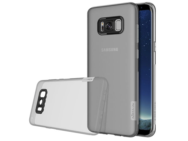 Чехол Nillkin Nature case для Samsung Galaxy S8 plus (серый, гелевый)