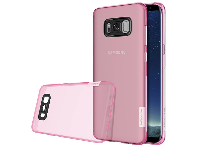 Чехол Nillkin Nature case для Samsung Galaxy S8 plus (розовый, гелевый)