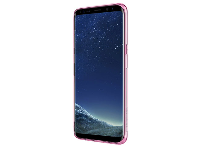 Чехол Nillkin Nature case для Samsung Galaxy S8 plus (розовый, гелевый)