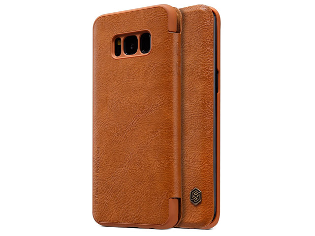 Чехол Nillkin Qin leather case для Samsung Galaxy S8 plus (коричневый, кожаный)