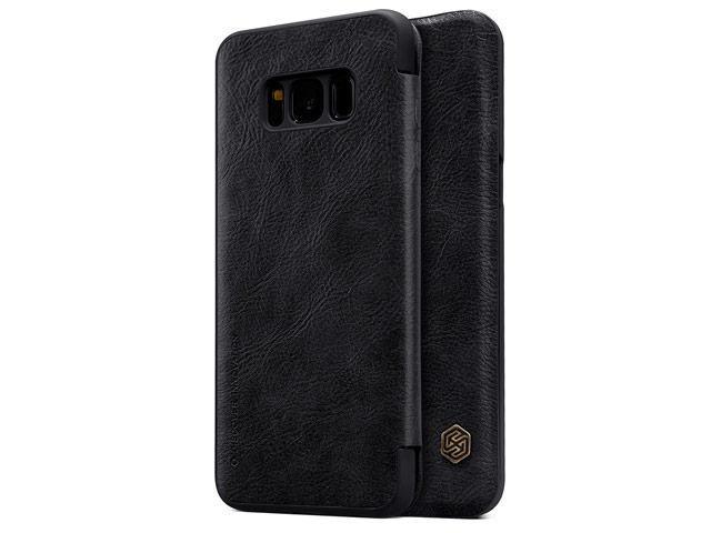 Чехол Nillkin Qin leather case для Samsung Galaxy S8 (черный, кожаный)