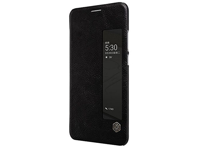 Чехол Nillkin Qin leather case для Huawei P10 plus (черный, кожаный)