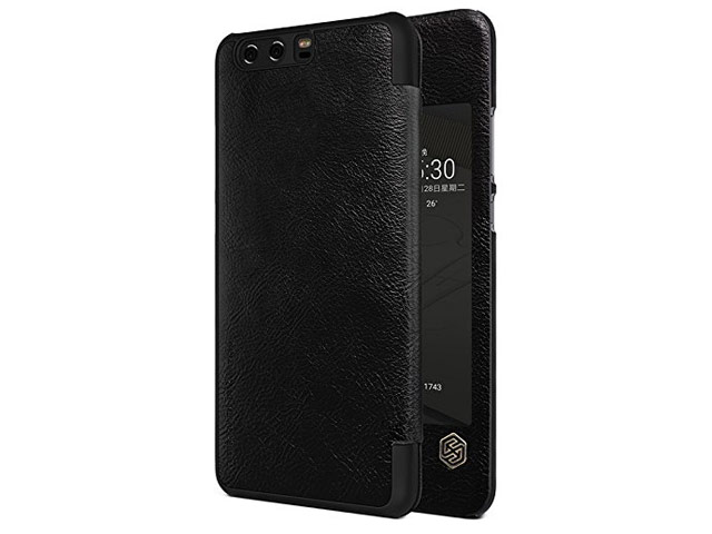 Чехол Nillkin Qin leather case для Huawei P10 (черный, кожаный)