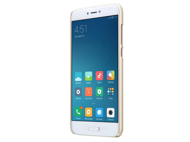 Чехол Nillkin Hard case для Xiaomi Mi 5c (золотистый, пластиковый)