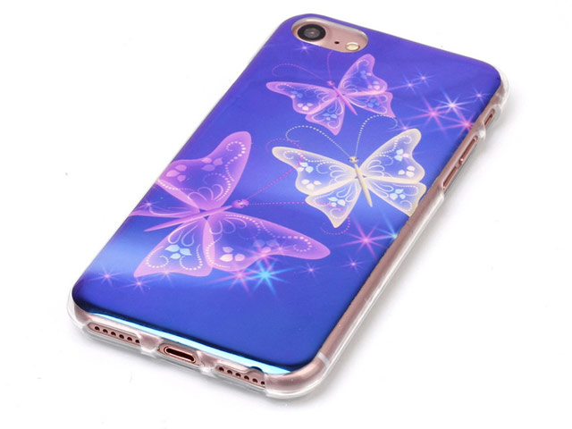 Чехол Yotrix CreativeCase для Apple iPhone 7 (Butterflys, гелевый)