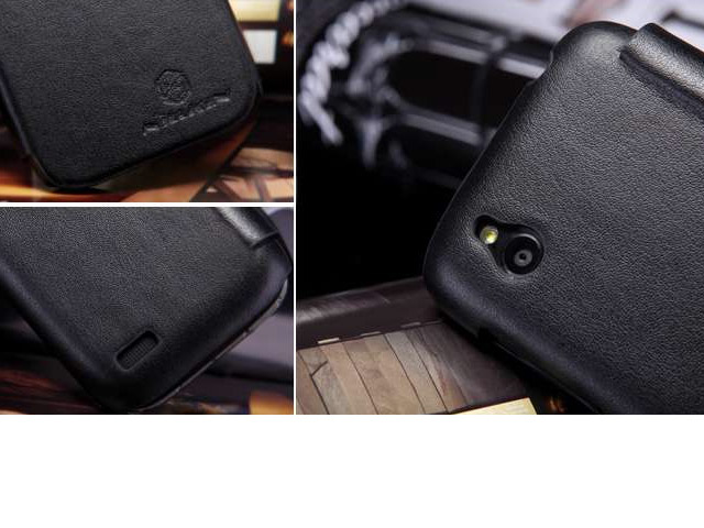 Чехол Nillkin Side leather case для HTC Desire V T328w/Desire X T328e (черный, кожанный)