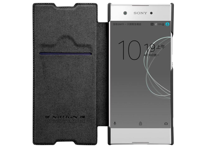 Чехол Nillkin Qin leather case для Sony Xperia XA1 (черный, кожаный)