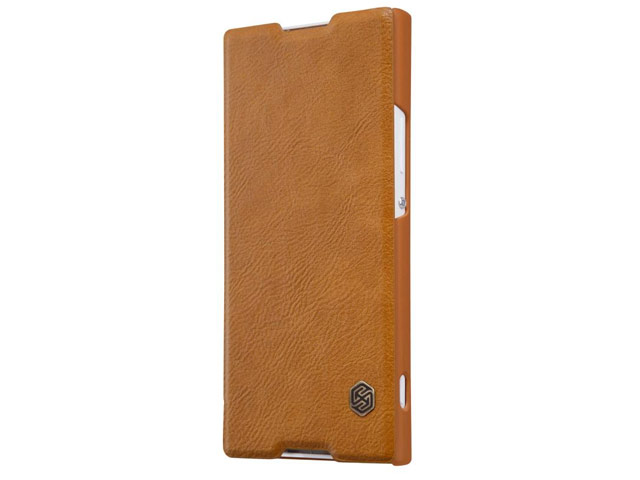 Чехол Nillkin Qin leather case для Sony Xperia XA1 (коричневый, кожаный)