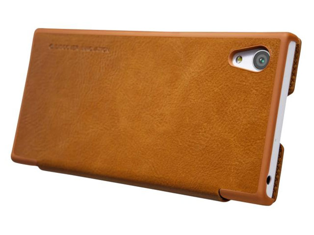 Чехол Nillkin Qin leather case для Sony Xperia XA1 (коричневый, кожаный)