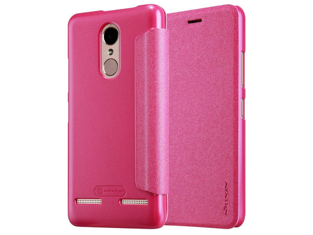 Чехол Nillkin Sparkle Leather Case для Lenovo K6 Power (розовый, винилискожа)