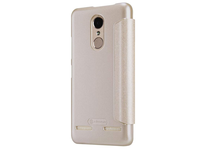 Чехол Nillkin Sparkle Leather Case для Lenovo K6 Power (золотистый, винилискожа)