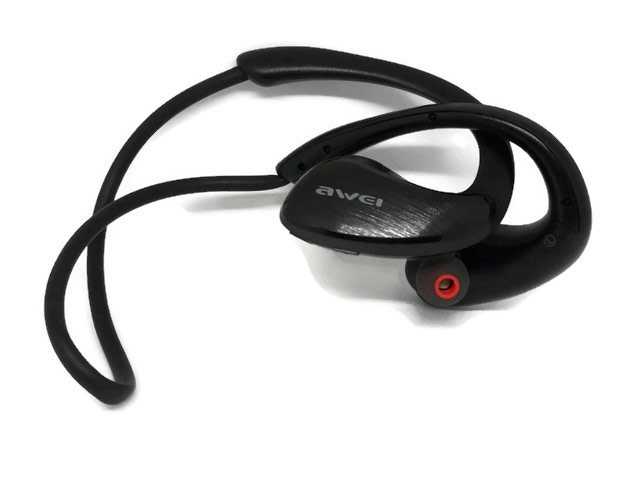 Беспроводные наушники Awei Wireless Sports Stereo Headset A885BL (черные, пульт/микрофон, NFC)